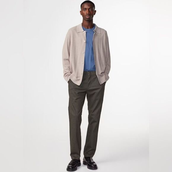 NN.07 Theo Classic Tailored Slim Fit Chino Dark Army/Olive 30x32 - Picture 1 of 14